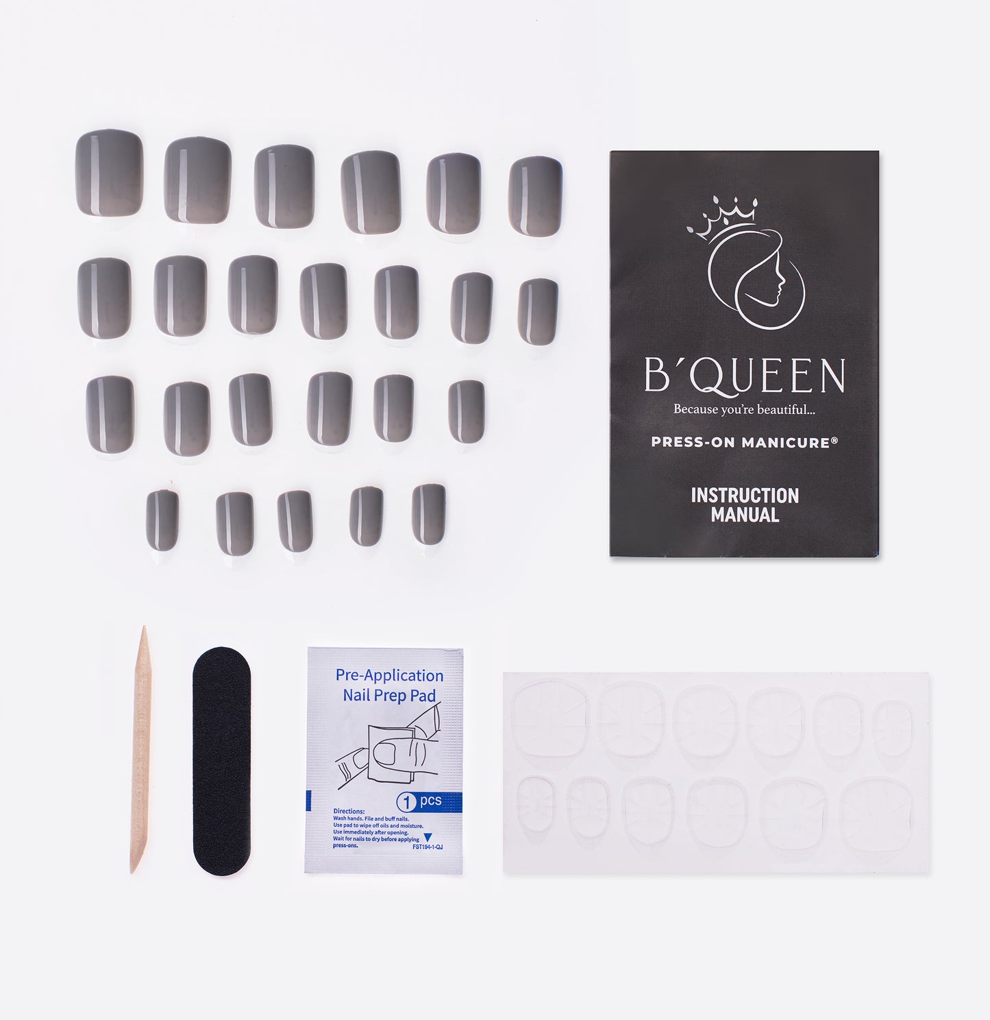 Solid Nails – Dark Grey