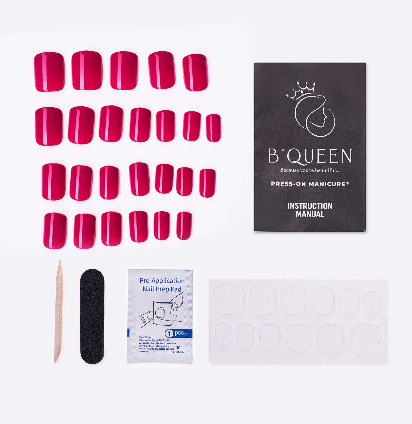 Solid Nails – Hot Pink