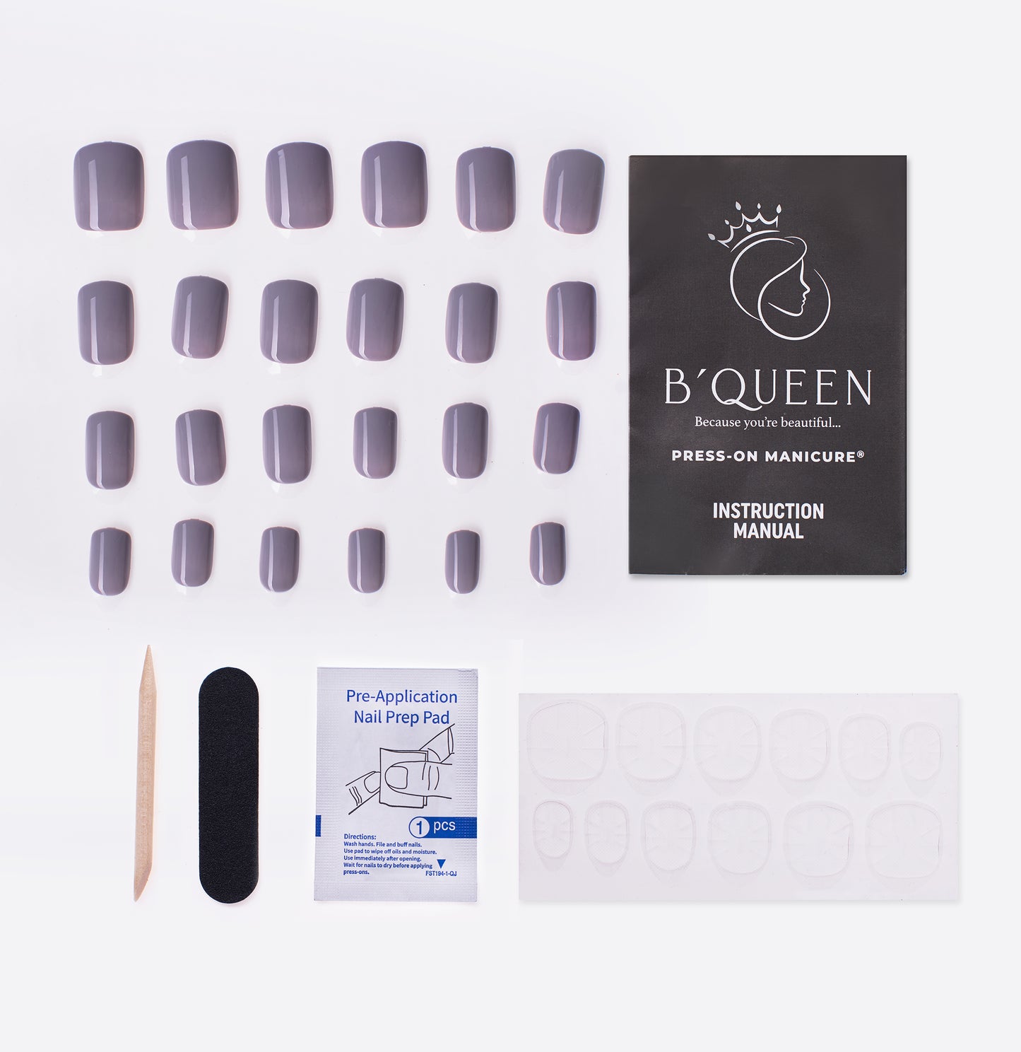 Solid Nails – Blue Grey