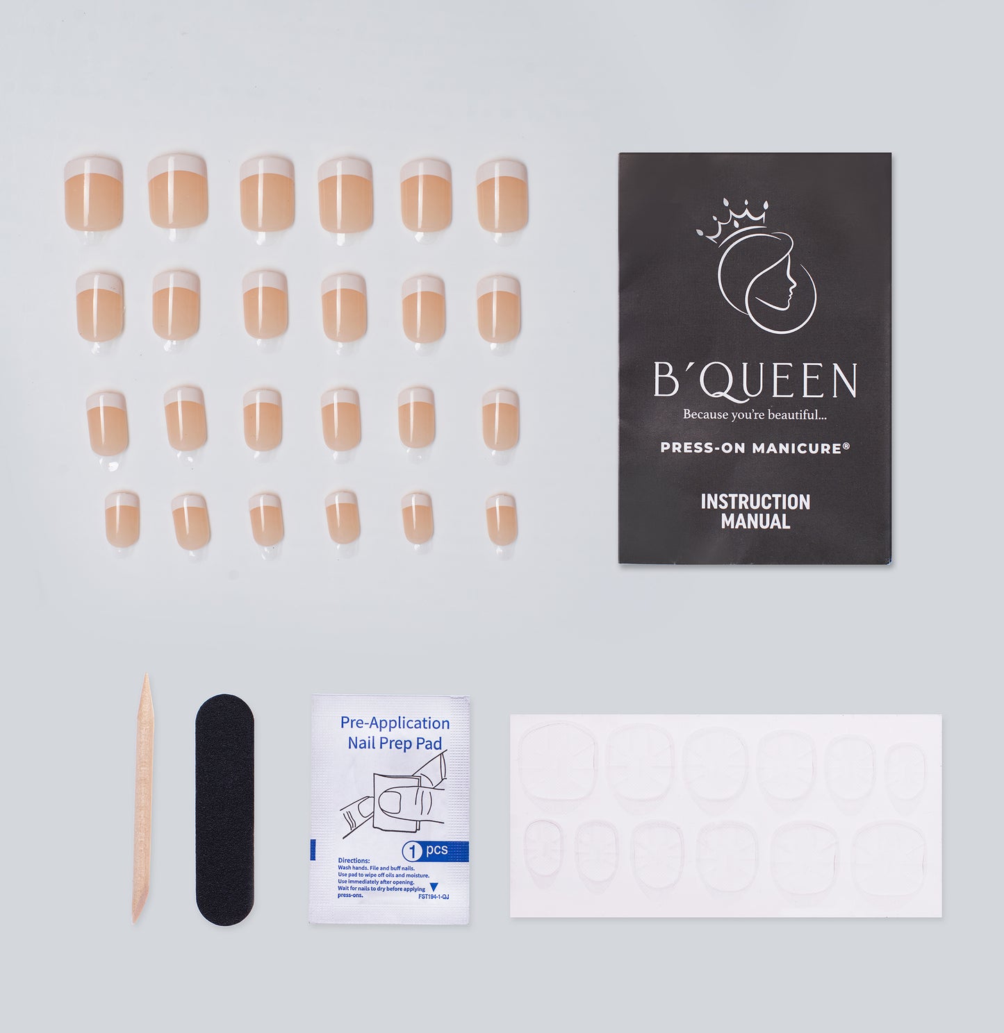 French Nails – Peach