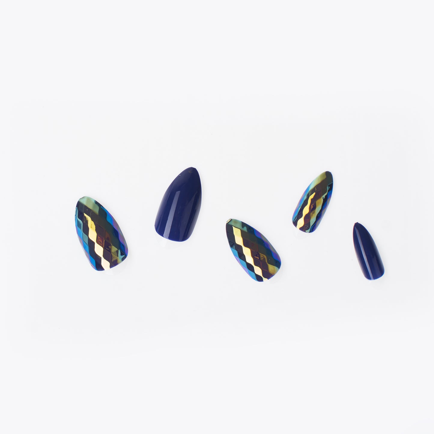 Fancy Nails – Holographic Navy Blue